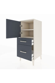 Hyperion Komodin 2 Raflı 2 Çekmeceli Tek Kapaklı 44x44x106 Aytaşı-Antrasit