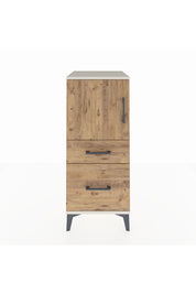 Hyperion Komodin 2 Raflı 2 Çekmeceli Tek Kapaklı 44x44x106 Aytaşı-Çam