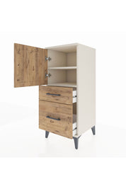 Hyperion Komodin 2 Raflı 2 Çekmeceli Tek Kapaklı 44x44x106 Aytaşı-Çam