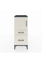 Hyperion Komodin 2 Raflı 2 Çekmeceli Tek Kapaklı 44x44x106 Antrasit-Aytaşı