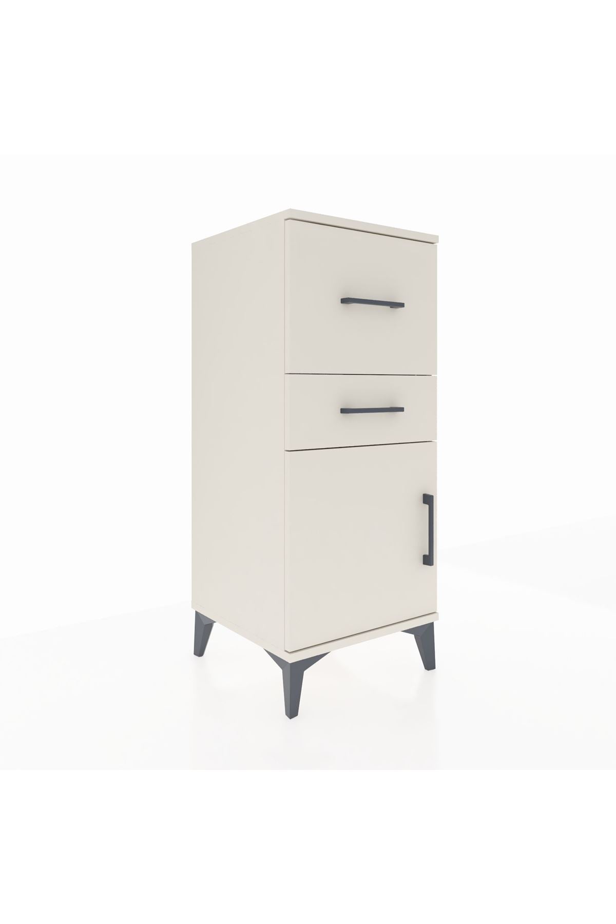 Hyperion Komodin 2 Çekmeceli Tek Kapaklı 44x44x106 Aytaşı-Aytaşı