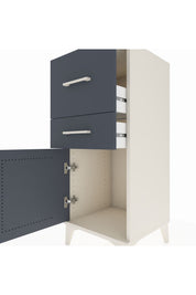 Hyperion Komodin 2 Çekmeceli Tek Kapaklı 44x44x106 Aytaşı-Antrasit