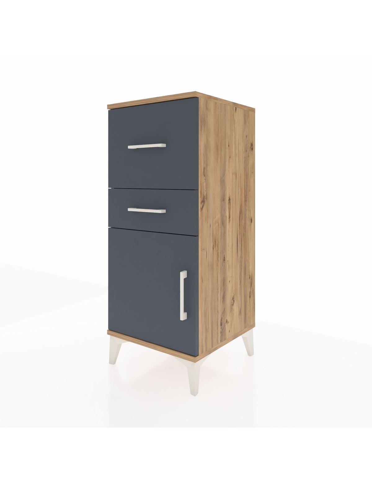 Hyperion Komodin 2 Çekmeceli Tek Kapaklı 44x44x106 - S43M013V8B