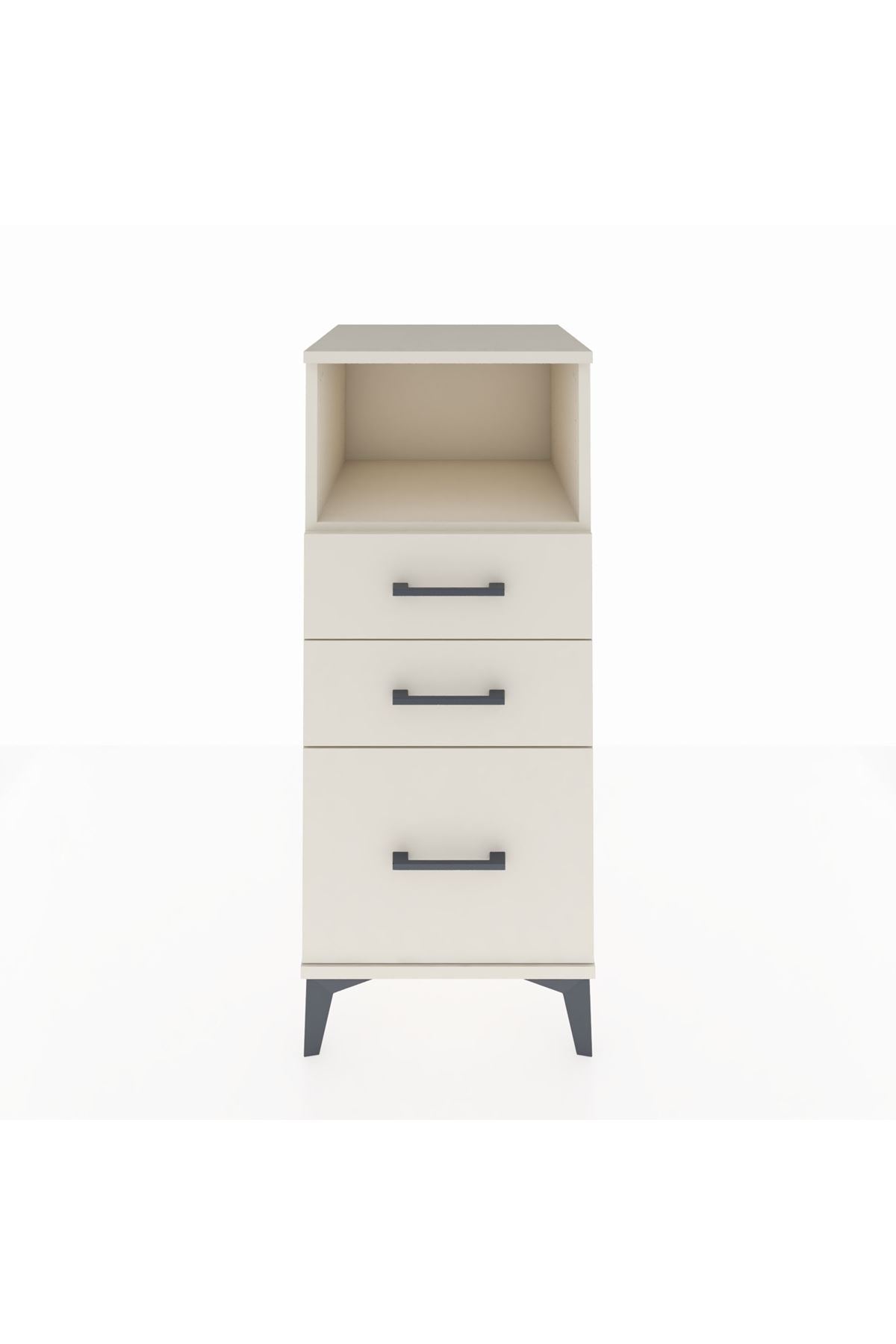 Hyperion Komodin Tek Raflı 3 Çekmeceli 44x44x106 Aytaşı-Aytaşı