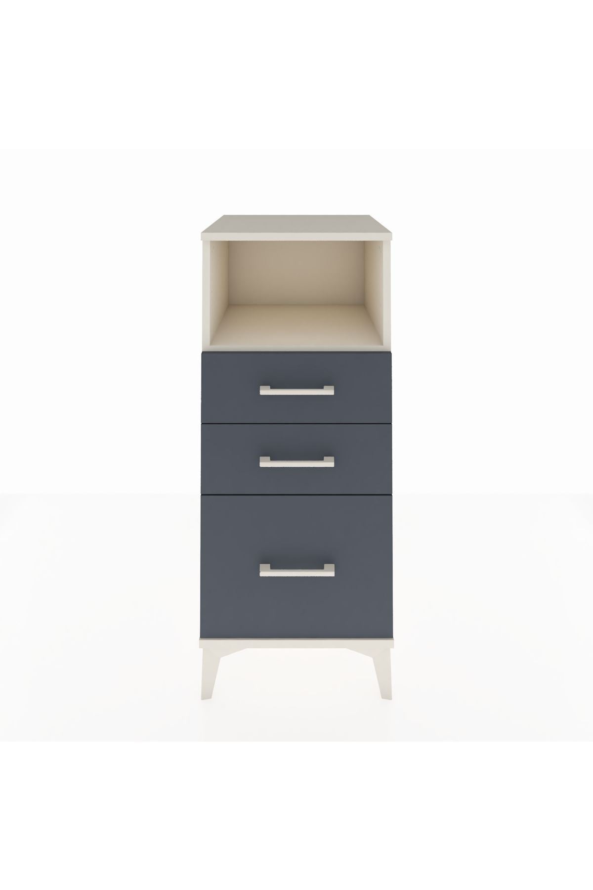 Hyperion Komodin Tek Raflı 3 Çekmeceli 44x44x106 Aytaşı-Antrasit