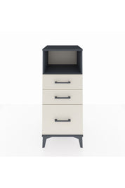 Hyperion Komodin Tek Raflı 3 Çekmeceli 44x44x106 Antrasit-Aytaşı