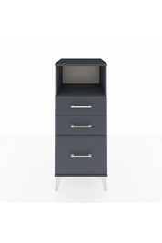 Hyperion Komodin Tek Raflı 3 Çekmeceli 44x44x106 Antrasit-Antrasit