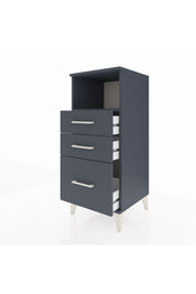 Hyperion Komodin Tek Raflı 3 Çekmeceli 44x44x106 Antrasit-Antrasit