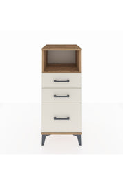 Hyperion Komodin Tek Raflı 3 Çekmeceli 44x44x106 Çam-Aytaşı