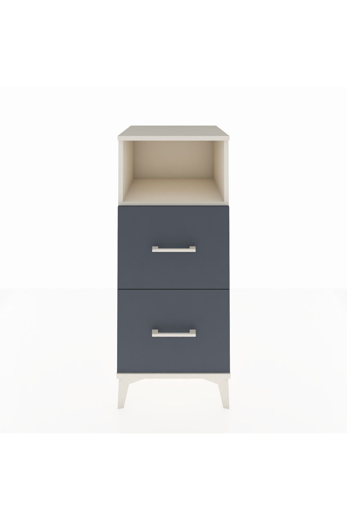 Hyperion Komodin Tek Raflı 2 Çekmeceli 44x44x106 Aytaşı-Antrasit