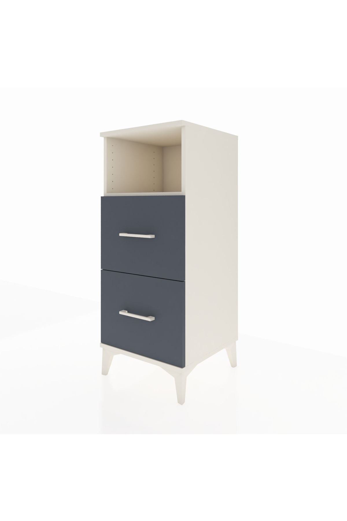 Hyperion Komodin Tek Raflı 2 Çekmeceli 44x44x106 Aytaşı-Antrasit