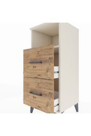 Hyperion Komodin Tek Raflı 2 Çekmeceli 44x44x106 Aytaşı-Çam