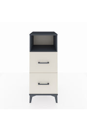 Hyperion Komodin Tek Raflı 2 Çekmeceli 44x44x106 Antrasit-Aytaşı