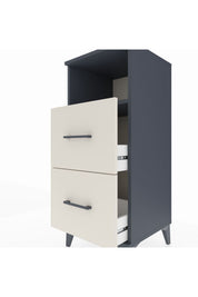 Hyperion Komodin Tek Raflı 2 Çekmeceli 44x44x106 Antrasit-Aytaşı