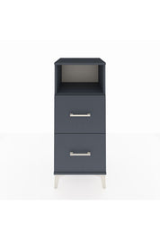 Hyperion Komodin Tek Raflı 2 Çekmeceli 44x44x106 Antrasit-Antrasit