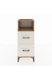 Hyperion Komodin Tek Raflı 2 Çekmeceli 44x44x106 Çam-Aytaşı