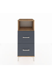 Hyperion Komodin Tek Raflı 2 Çekmeceli 44x44x106 Çam-Antrasit