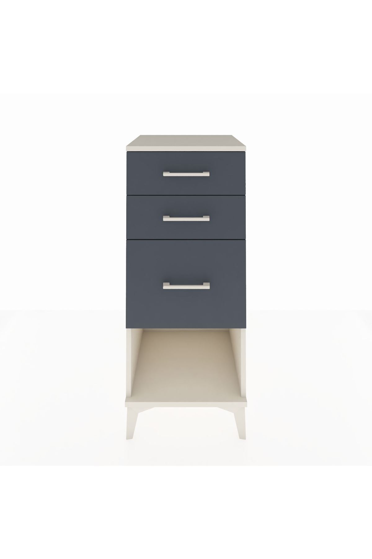 Hyperion Komodin 3 Çekmeceli 44x44x106 Aytaşı-Antrasit
