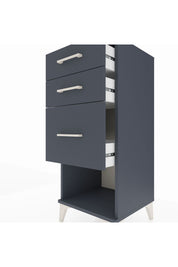 Hyperion Komodin 3 Çekmeceli 44x44x106 Antrasit-Antrasit