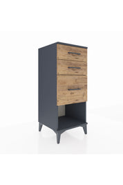Hyperion Komodin 3 Çekmeceli 44x44x106 Antrasit-Çam