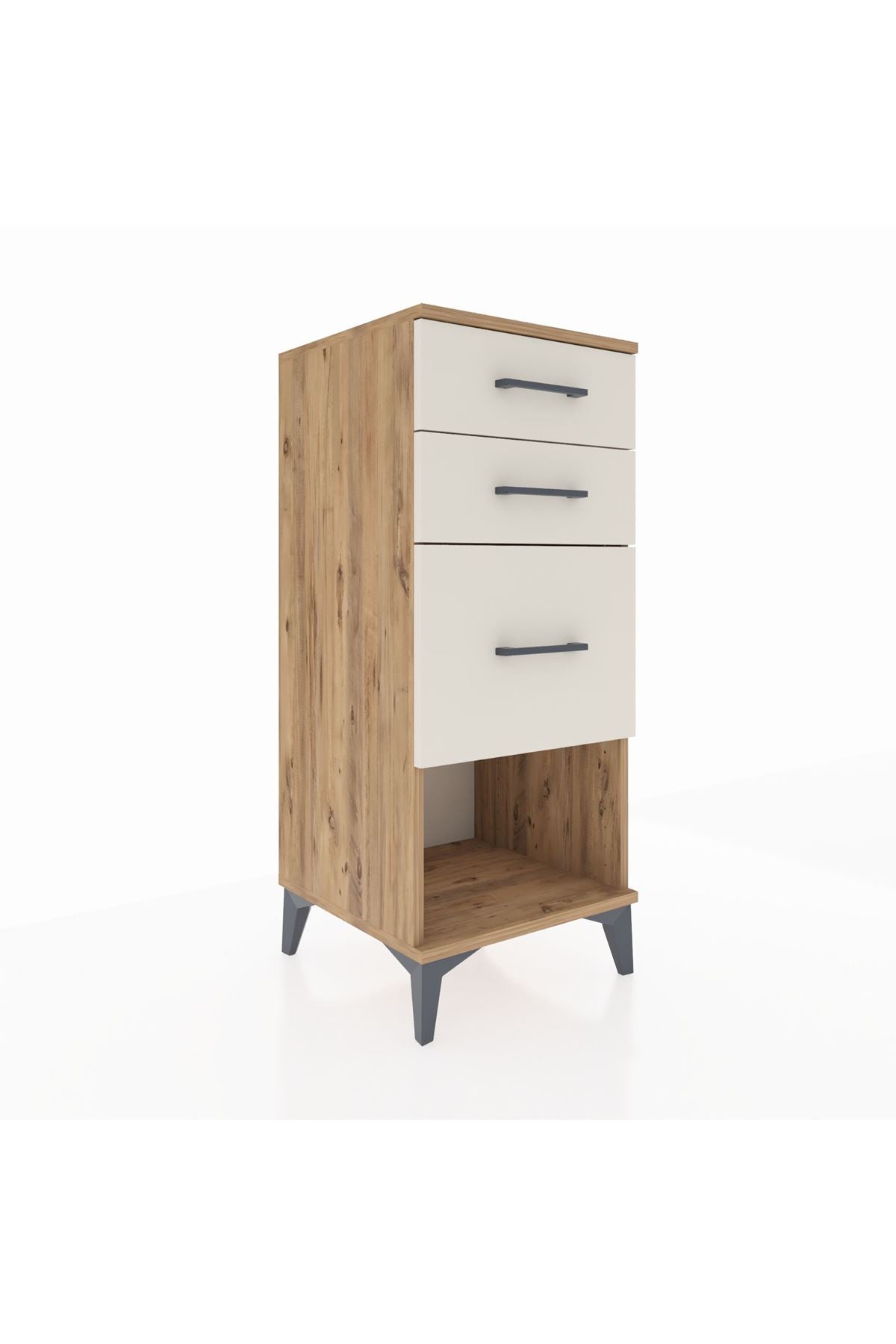 Hyperion Komodin 3 Çekmeceli 44x44x106 Çam-Aytaşı