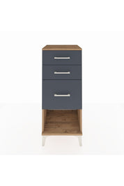 Hyperion Komodin 3 Çekmeceli 44x44x106 Çam-Antrasit