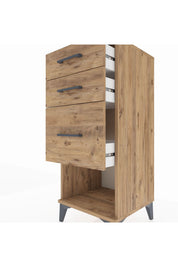 Hyperion Komodin 3 Çekmeceli 44x44x106 Çam-Çam