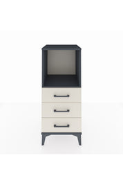 Hyperion Komodin Tek Raflı 3 Çekmeceli 44x44x106 Antrasit-Aytaşı