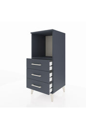 Hyperion Komodin Tek Raflı 3 Çekmeceli 44x44x106 Antrasit-Antrasit