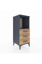 Hyperion Komodin Tek Raflı 3 Çekmeceli 44x44x106 Antrasit-Çam