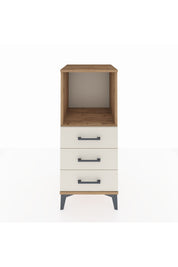 Hyperion Komodin Tek Raflı 3 Çekmeceli 44x44x106 Çam-Aytaşı