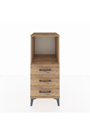 Hyperion Komodin Tek Raflı 3 Çekmeceli 44x44x106 Çam-Çam