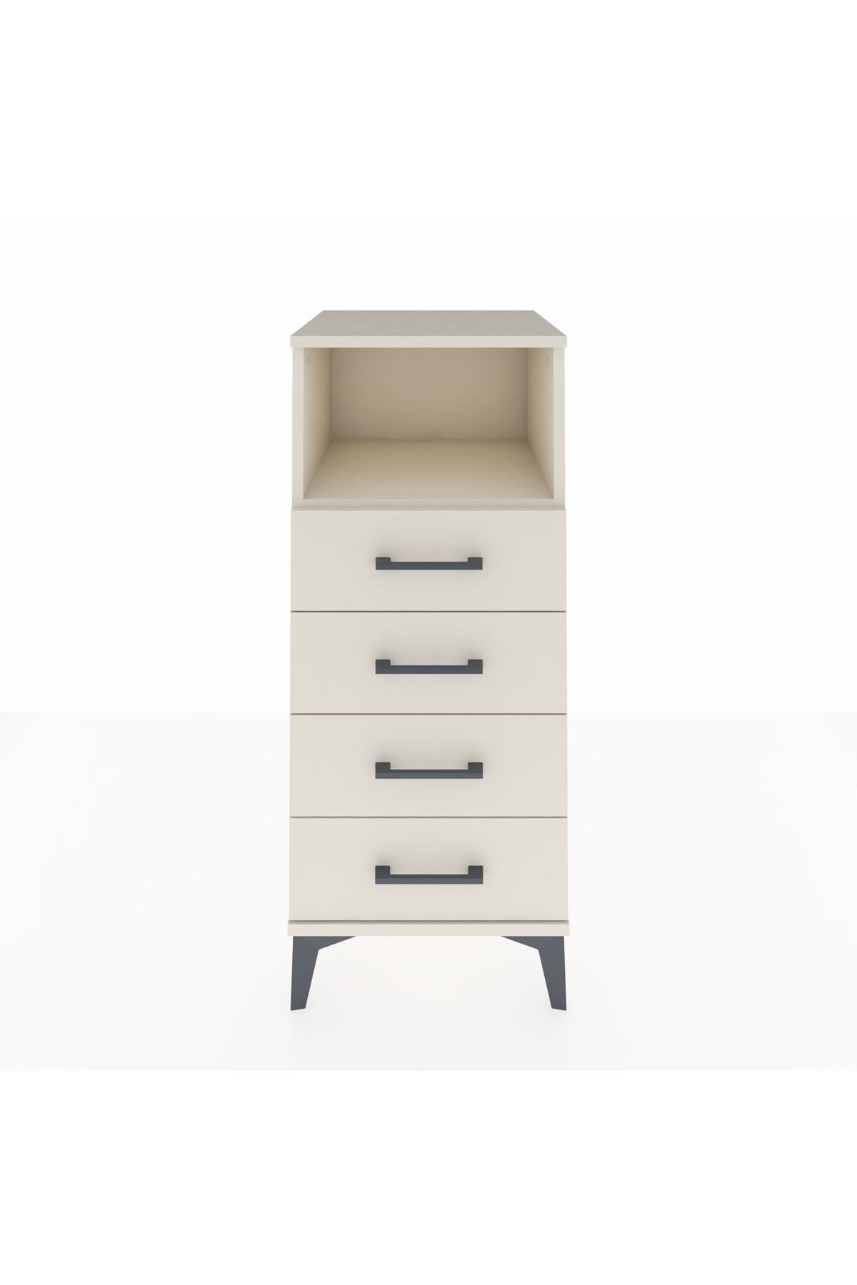 Hyperion Komodin Tek Raflı 4 Çekmeceli 44x44x106 Aytaşı-Aytaşı