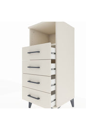 Hyperion Komodin Tek Raflı 4 Çekmeceli 44x44x106 Aytaşı-Aytaşı