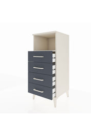 Hyperion Komodin Tek Raflı 4 Çekmeceli 44x44x106 Aytaşı-Antrasit