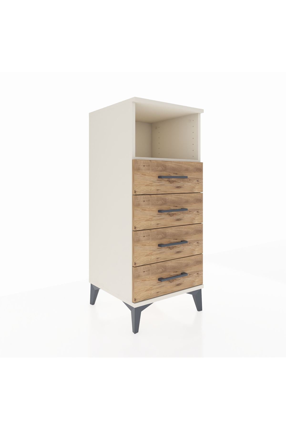 Hyperion Komodin Tek Raflı 4 Çekmeceli 44x44x106 Aytaşı-Çam