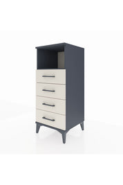 Hyperion Komodin Tek Raflı 4 Çekmeceli 44x44x106 Antrasit-Aytaşı