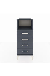 Hyperion Komodin Tek Raflı 4 Çekmeceli 44x44x106 Antrasit-Antrasit