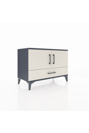 Hyperion Şifonyer 2 Raflı Tek Çekmeceli 2 Kapaklı 88x44x64 Antrasit-Aytaşı