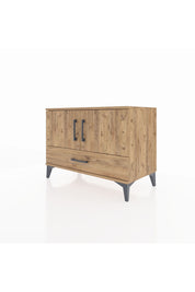 Hyperion Şifonyer 2 Raflı Tek Çekmeceli 2 Kapaklı 88x44x64 Çam-Çam