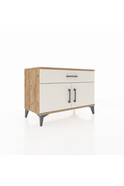 Hyperion Şifonyer Tek Raflı Tek Çekmeceli 2 Kapaklı 88x44x64 Çam-Aytaşı