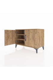 Hyperion Şifonyer 2 Raflı 2 Kapaklı 88x44x64 Çam-Çam