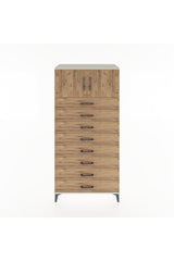 Hyperion Dolap Tek Raflı 8 Çekmeceli 2 Kapaklı 88x44x182