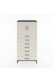 Hyperion Dolap Tek Raflı 7 Çekmeceli 2 Kapaklı 88x44x182 - S57M002V4B