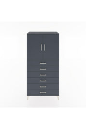 Hyperion Dolap Tek Raflı 6 Çekmeceli 2 Kapaklı 88x44x182 - S57M003V5B