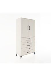 Hyperion Dolap 2 Raflı 5 Çekmeceli 2 Kapaklı 88x44x182 Aytaşı-Aytaşı
