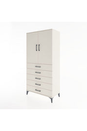 Hyperion Dolap 2 Raflı 5 Çekmeceli 2 Kapaklı 88x44x182 Aytaşı-Aytaşı