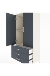 Hyperion Dolap 2 Raflı 3 Çekmeceli 2 Kapaklı 88x44x182 Aytaşı-Antrasit