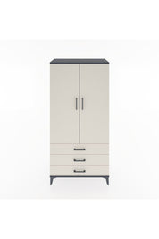 Hyperion Dolap 2 Raflı 3 Çekmeceli 2 Kapaklı 88x44x182 Antrasit-Aytaşı