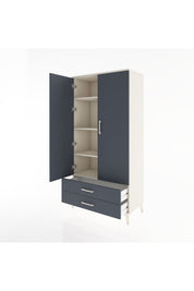 Hyperion Dolap 4 Raflı 2 Çekmeceli 2 Kapaklı 88x44x182 - S57M007V2B